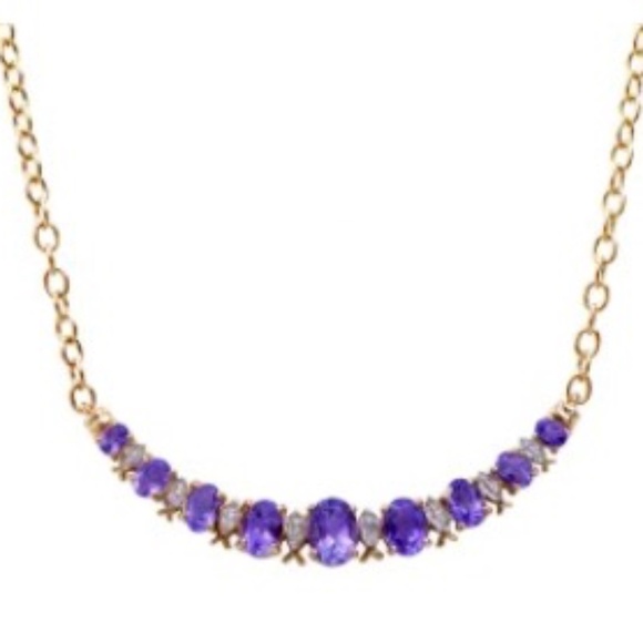 Diamond Amethyst Necklace